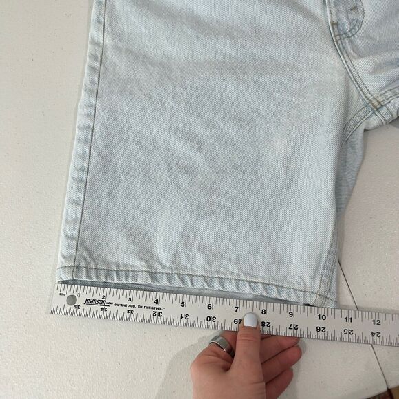 Vintage Levi’s 572 Denim Shorts Mens 38 Blue Orange Tab USA Made 90s Dad Y2K - Picture 12 of 12